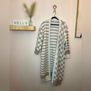 Topshop Maxi Printed Cardigan